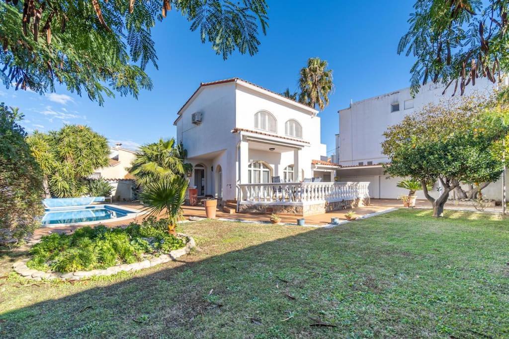 Sm21-Gran Casa De Vacaciones En La Playa, 4 Habitaciones, Climatizada, Piscina, Barbacoa Y Wifi Empuriabrava Exterior foto